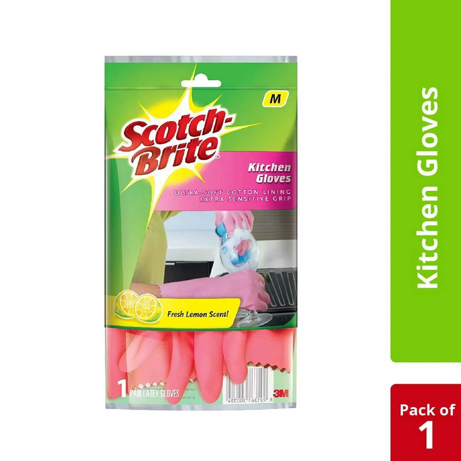 3M Scotch-Brite Kitchen Gloves (Medium)