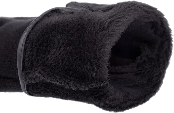 Dainty Ladies' Winter Touchscreen Gloves, Fleece Lined with Bow