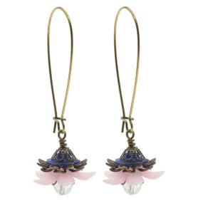 Floral Drop Lucite Earrings, Pink, - Exclusive Beadaholique Jewelry Kit