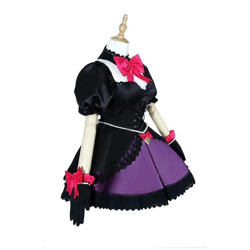 Game Overwatch OW D.Va DVA Hana Song pioneer black Dress Video Cosplay Costume