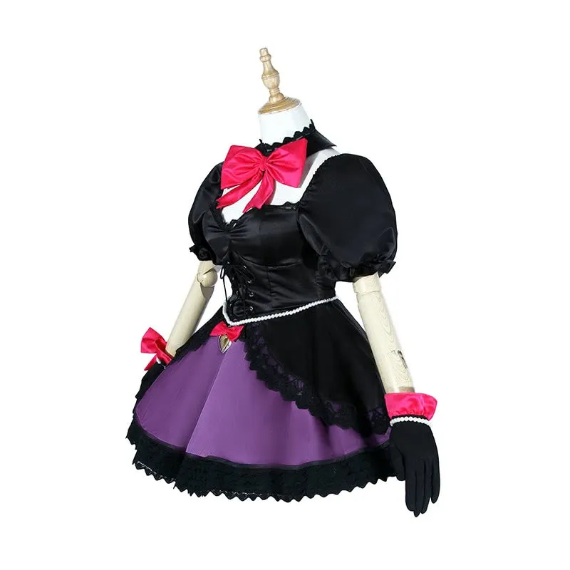 Game Overwatch OW D.Va DVA Hana Song pioneer black Dress Video Cosplay Costume