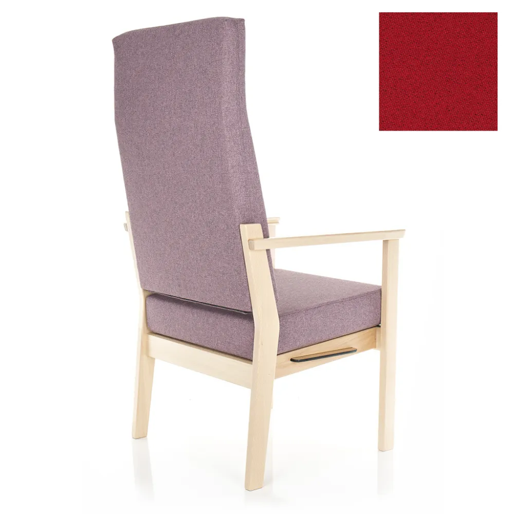 High Back Single Chair - Chilli