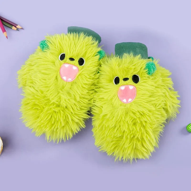 Kawaii Cute Little Monster Plush Gloves