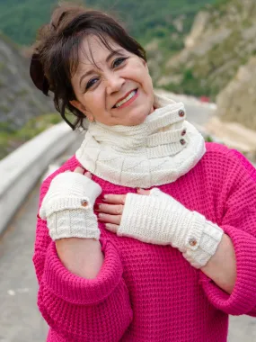 Kiltie Cowl and Mitts <br/><small>knitting pattern</small>