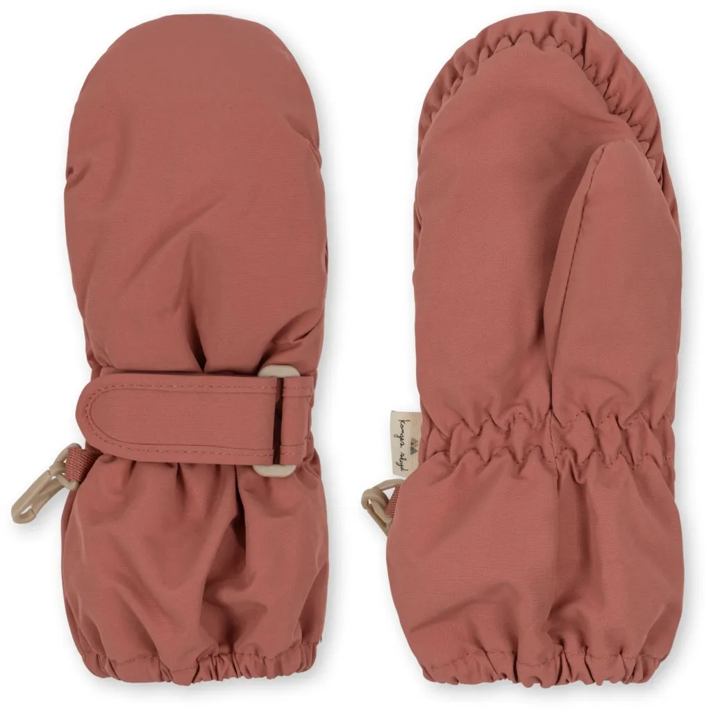 Konges Slojd nohr snow mittens - canyon rose