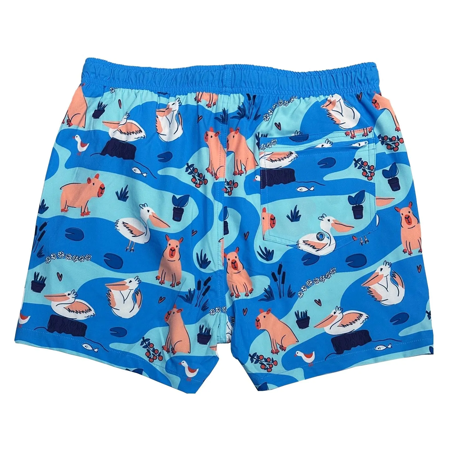Men's Stretchy Trunks: Capybara & Crew