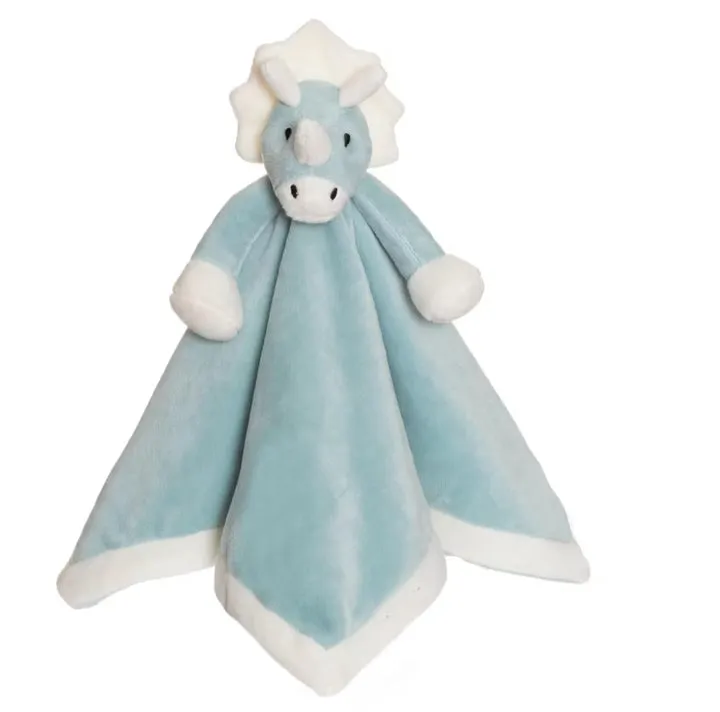 Plush Baby Blanket | Blue Dino