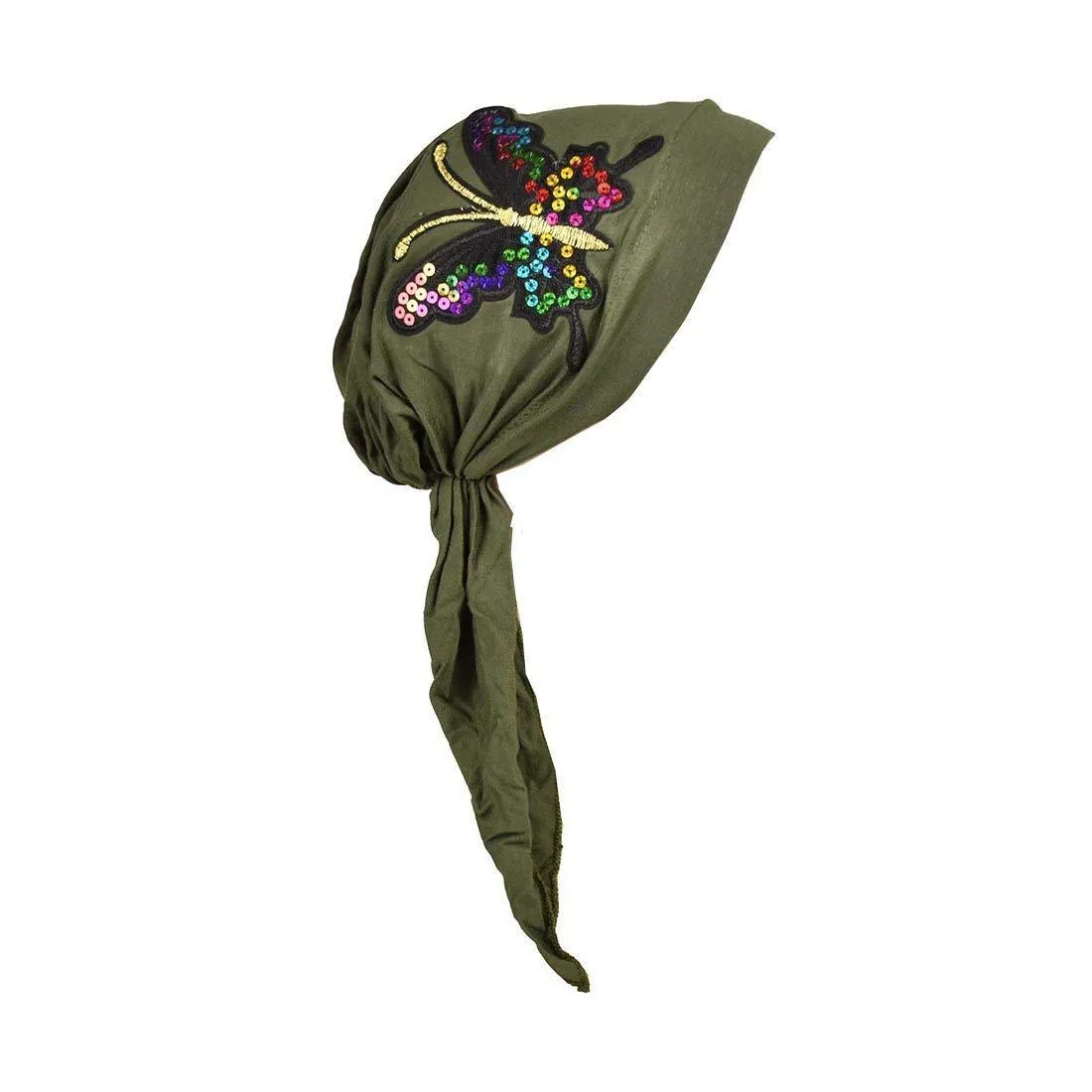 Pretied with Large Sequin Butterfly
