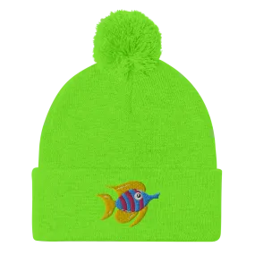 Tropical Fish Beanie with Pom-Pom (Adult)