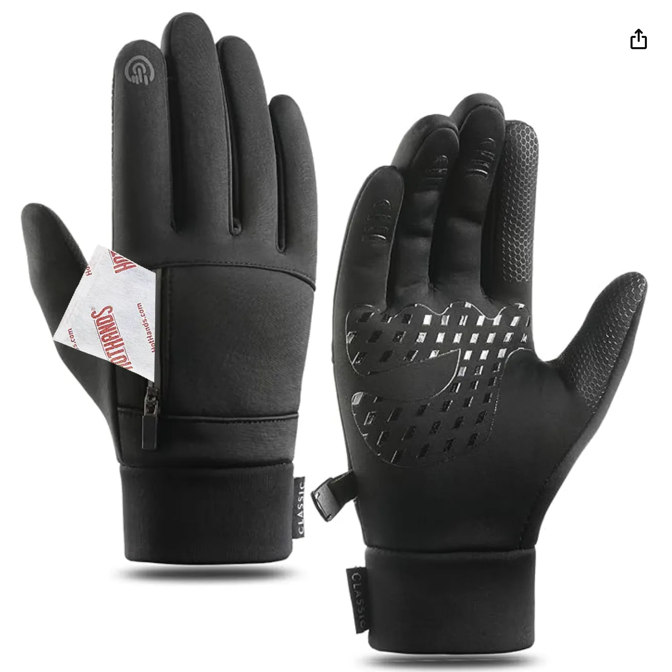 Weatherproof Fat Biking Gloves with Pocket for Hand Warmer | Fat Bike Asinine