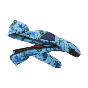 Winter & Ski Glove powered by ZIPGLOVE™ TECHNOLOGY | Blue Dinosaurs
