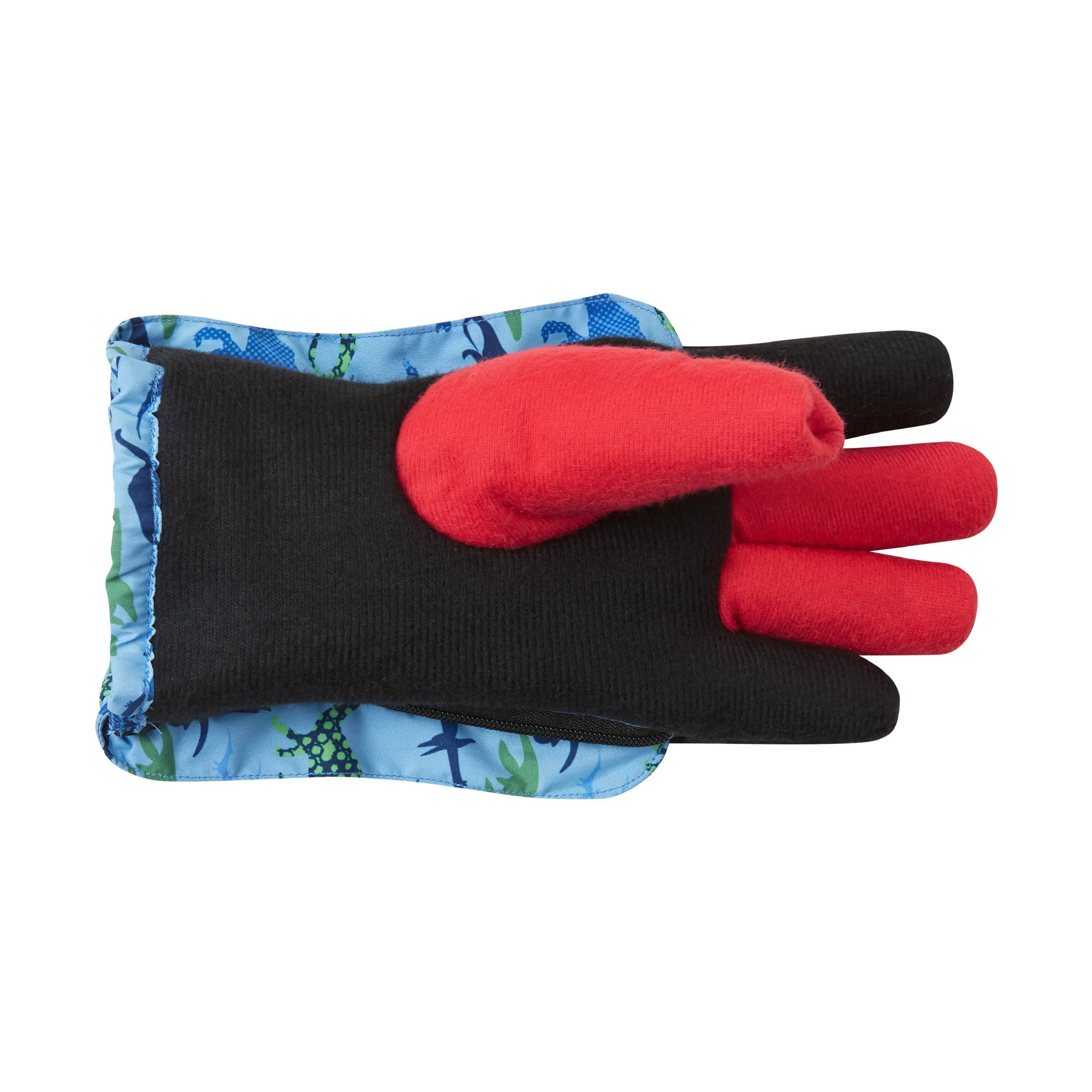 Winter & Ski Glove powered by ZIPGLOVE™ TECHNOLOGY | Blue Dinosaurs